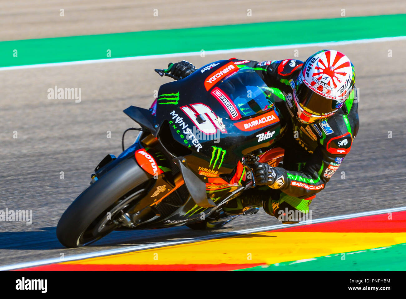 JOHANN ZARCO (5) of France and Monster Yamaha Tech 3 during the MOTO GP  Free Practice
