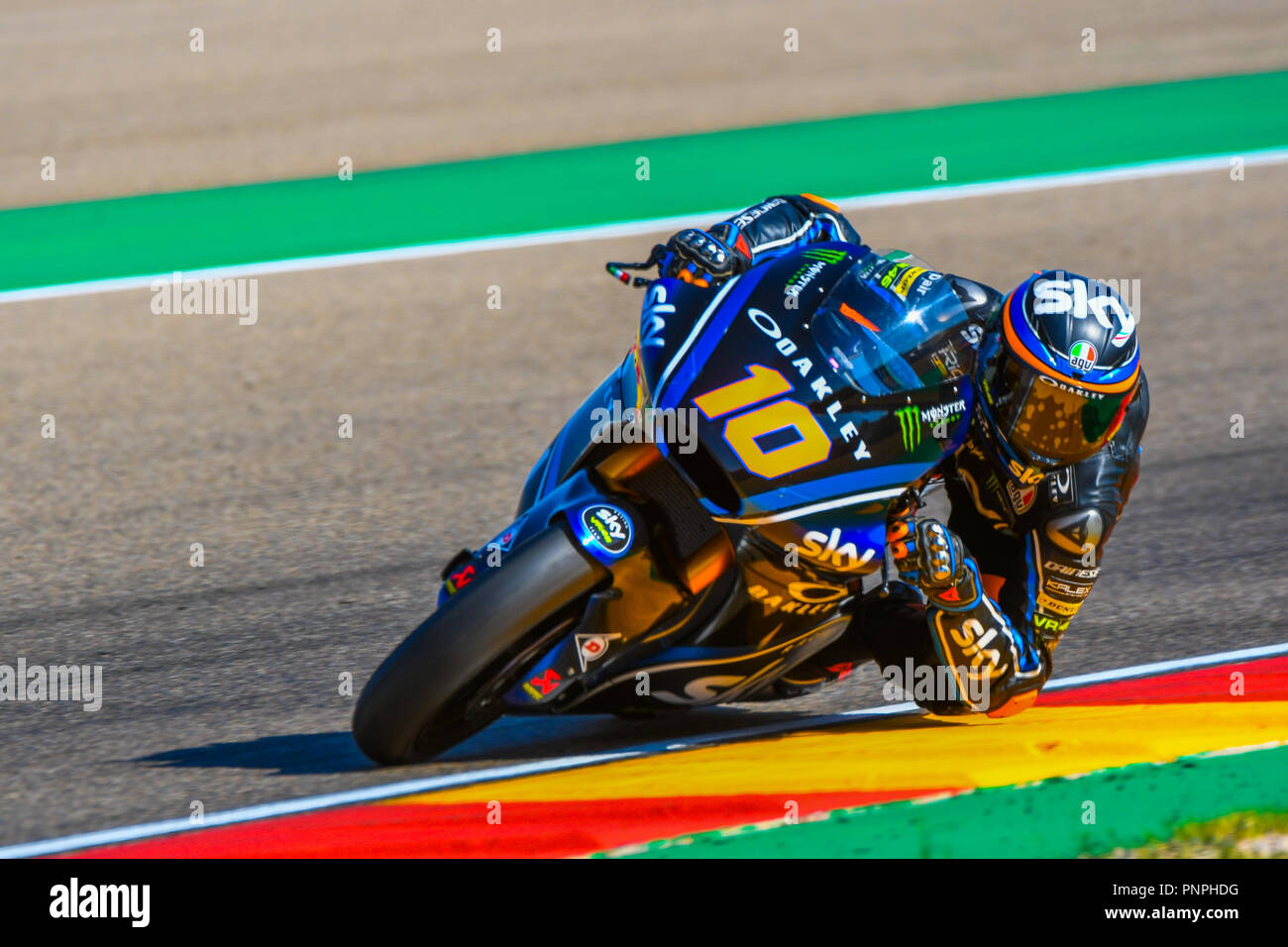 LUCA MARINI (10) of Italy and SKY Racing Team VR46 during the MOTO 2 Free  Practice