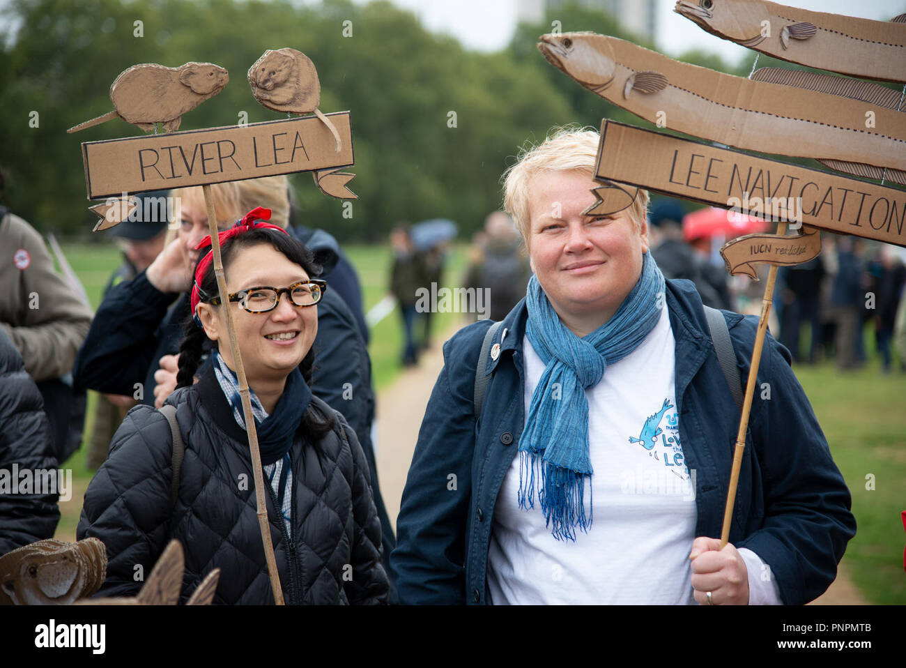 London, UK. 22nd September 2018. People's Walk for Wildlife with Chris Packham from Hyde Park to Whitehall and Downing Street Credit: A.Bennett Credit: andrew bennett/Alamy Live News Stock Photo