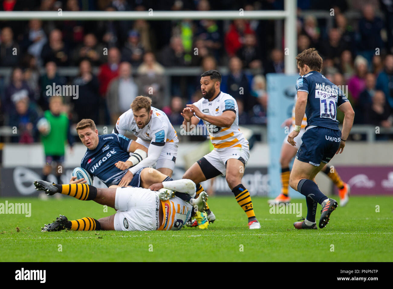 AJ Bell Stadium, Salford, UK. 22nd Sep, 2018. Gallagher Premiership ...