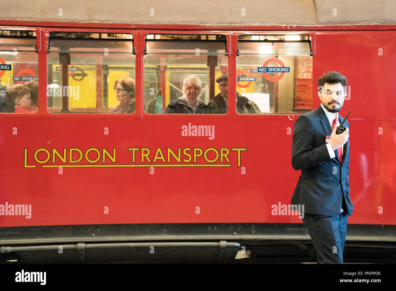 Scenes from the London Transport Museum Depot, which opens its doors to the public twice a year. Photo date: Saturday, September 22, 2018. Photo: Roger Garfield/Alamy Live News Stock Photo