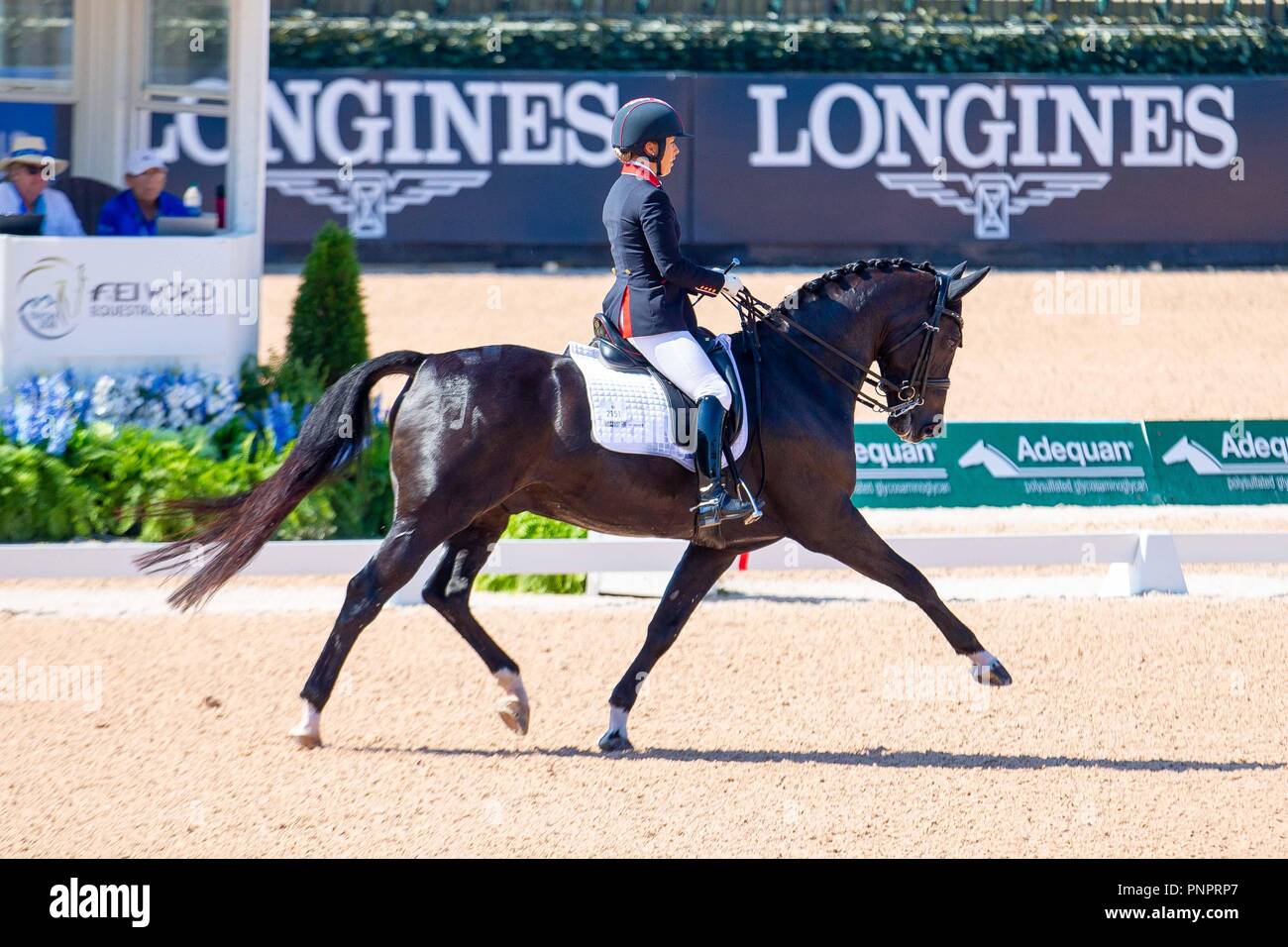 Tryon, USA. 22nd September 2018. Gold Medal. Winner. Sophie Wells