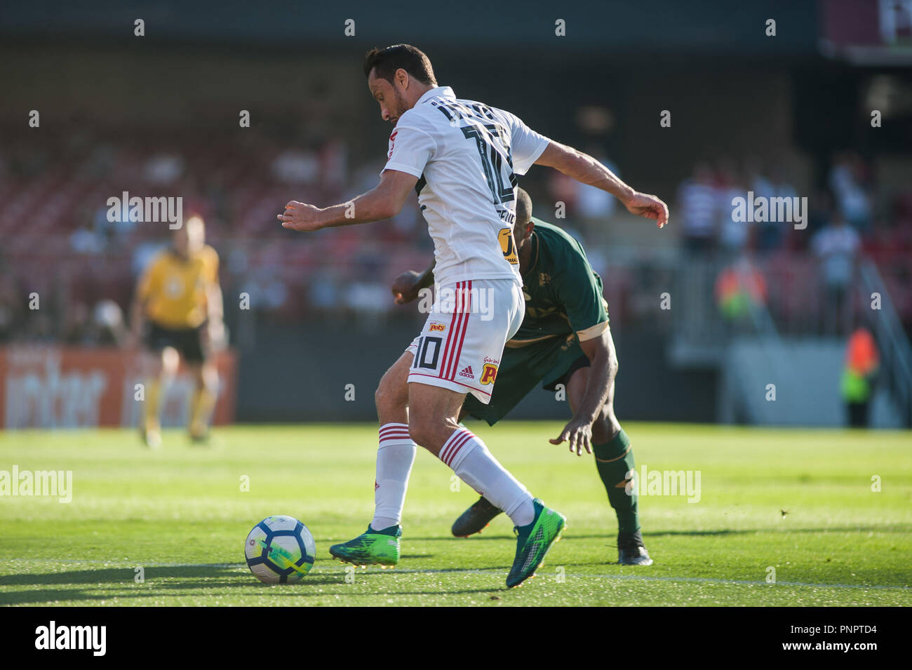 Sao Paulo, Brazil. 22 September 2018. Nene of SPFC during match enters São Paulo FC x America MG, valid for the 26th round of the Brazilian Championship 2018, held at the Estádio do Morumbi in São Paulo, SP. (Photo: Maurício Rummens/Fotoarena) Credit: Foto Arena LTDA/Alamy Live News Stock Photo