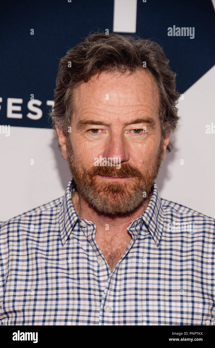 New York, NY, USA. 22nd Sep, 2018. Brian Cranston at the Tribeca TV ...