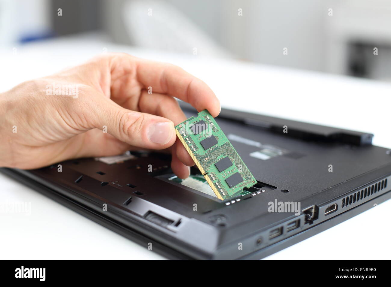 A RAM Memory notebook or laptop upgrade Stock Photo - Alamy