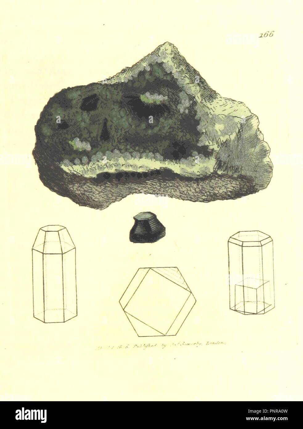 Image  from page 285 of 'British Mineralogy or coloured figures intended to elucidate the mineralogy of Great Britain. By J. Sowerby (with assistance). F.P' . Stock Photo