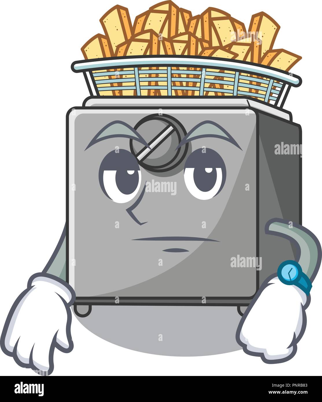Fryer Machine Vector Stand fryer Stock Vector Images - Alamy