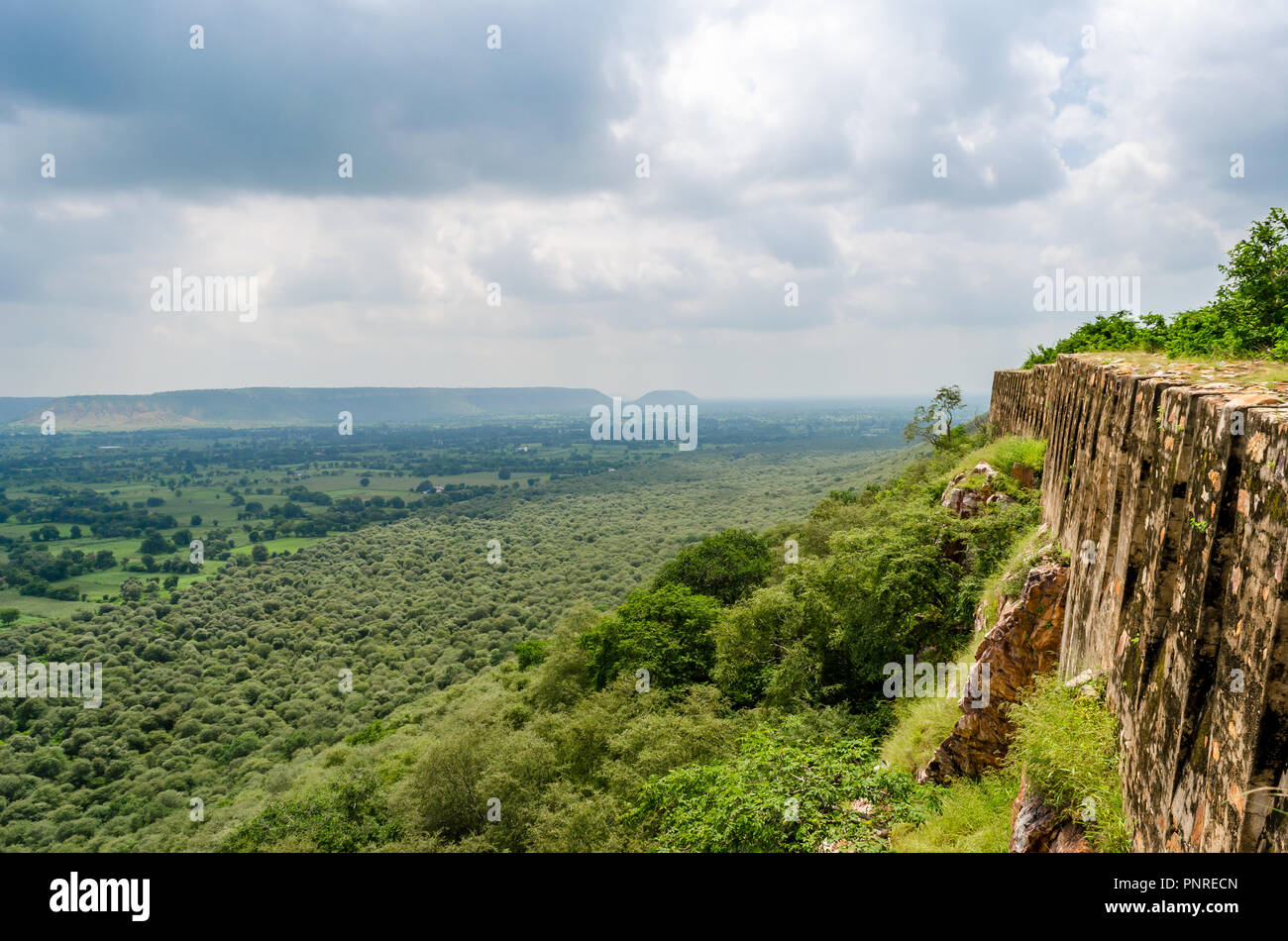 Outside the walls of Chittorgarh fort, Rajasthan, India Stock Photo