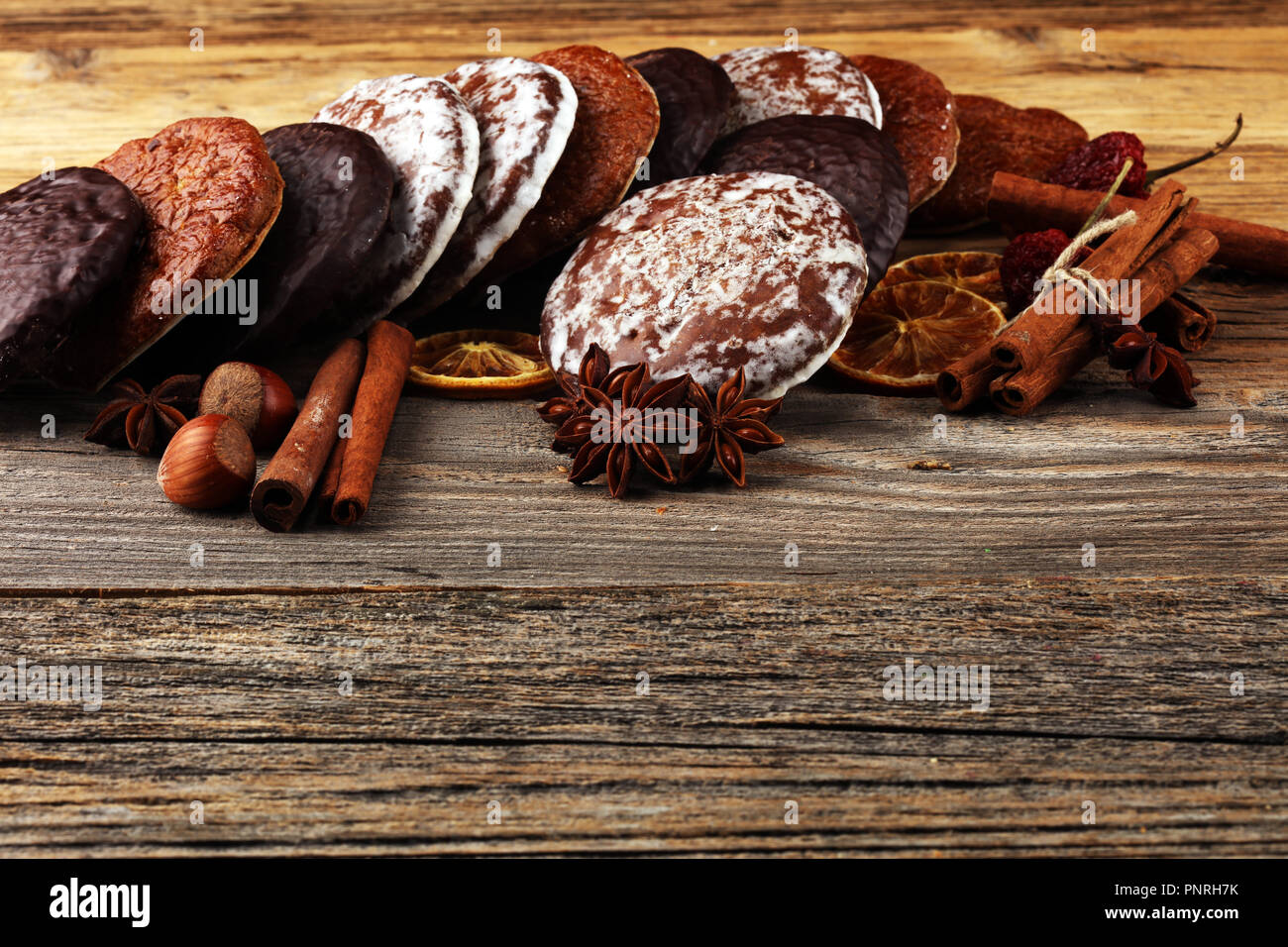 Typical German Gingerbreads such as Lebkuchen and Aachener Printen ...