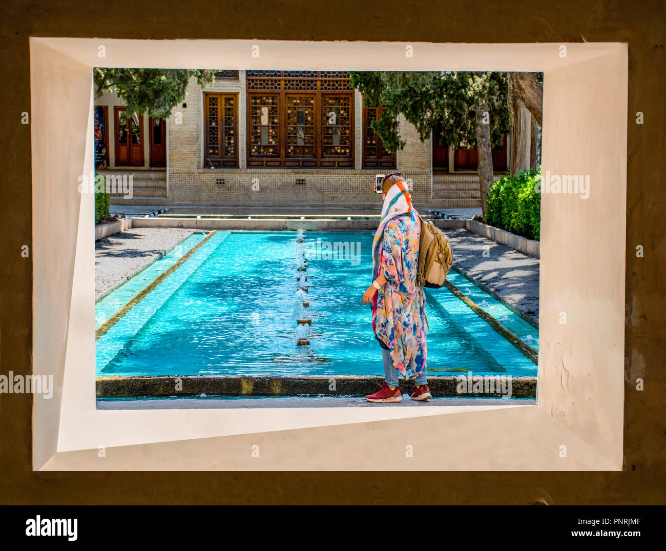 Woman at historical building hi-res stock photography and images - Alamy