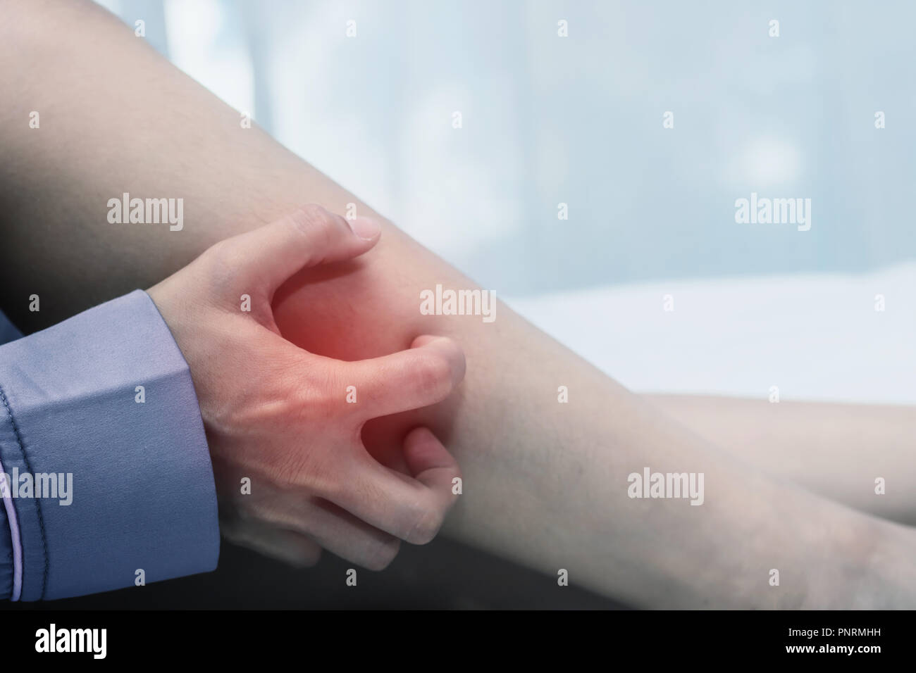 Woman leg cramp bed hires stock photography and images Alamy
