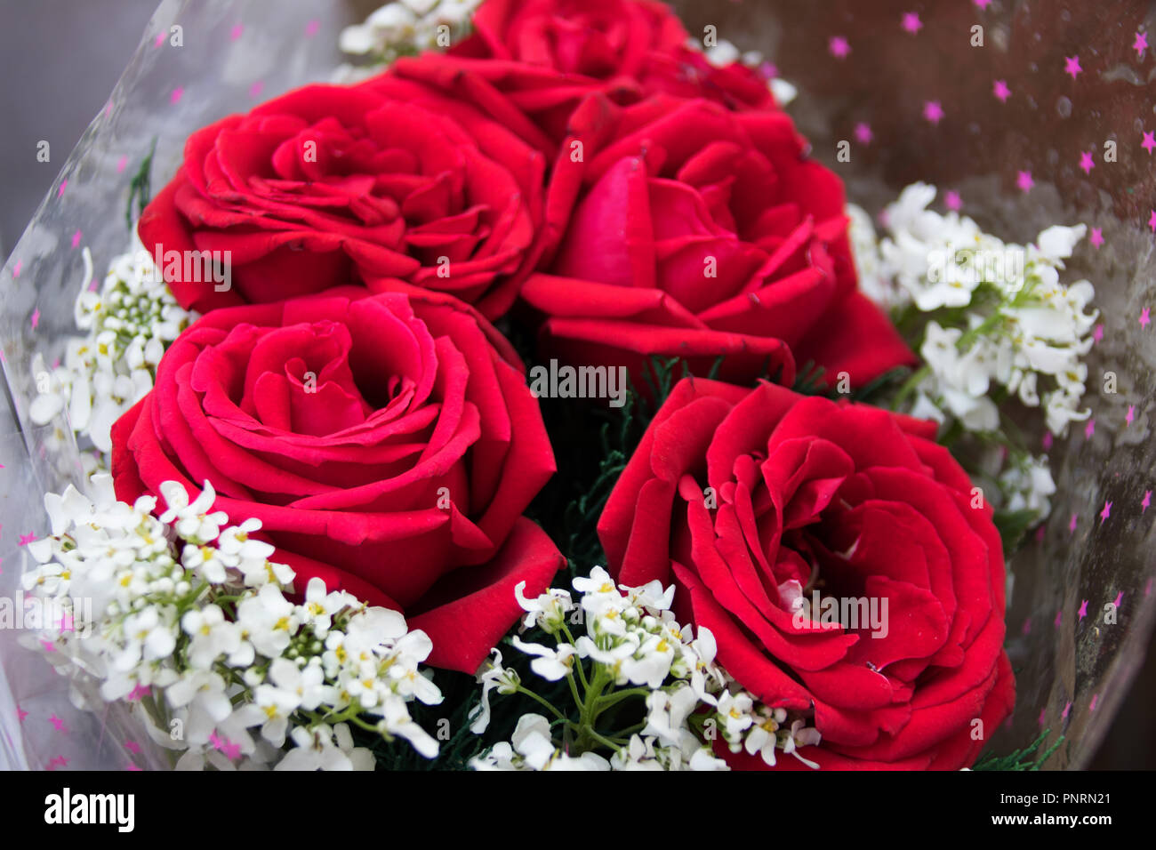 Bouquet of red roses Stock Photo - Alamy