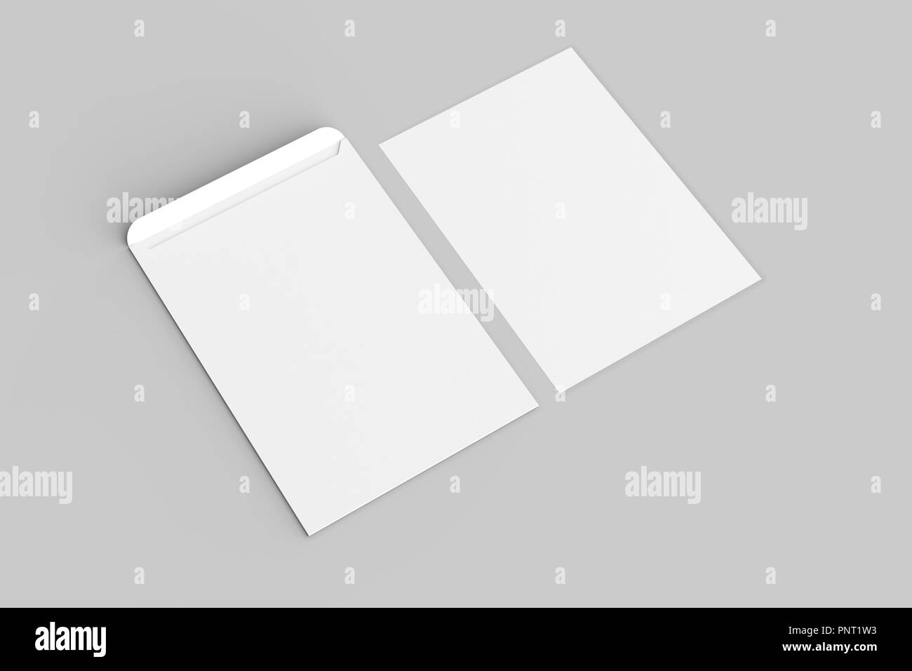 Download C4 Envelope Mock Up Isolated On Soft Gray Background 3d Illustration Stock Photo Alamy PSD Mockup Templates