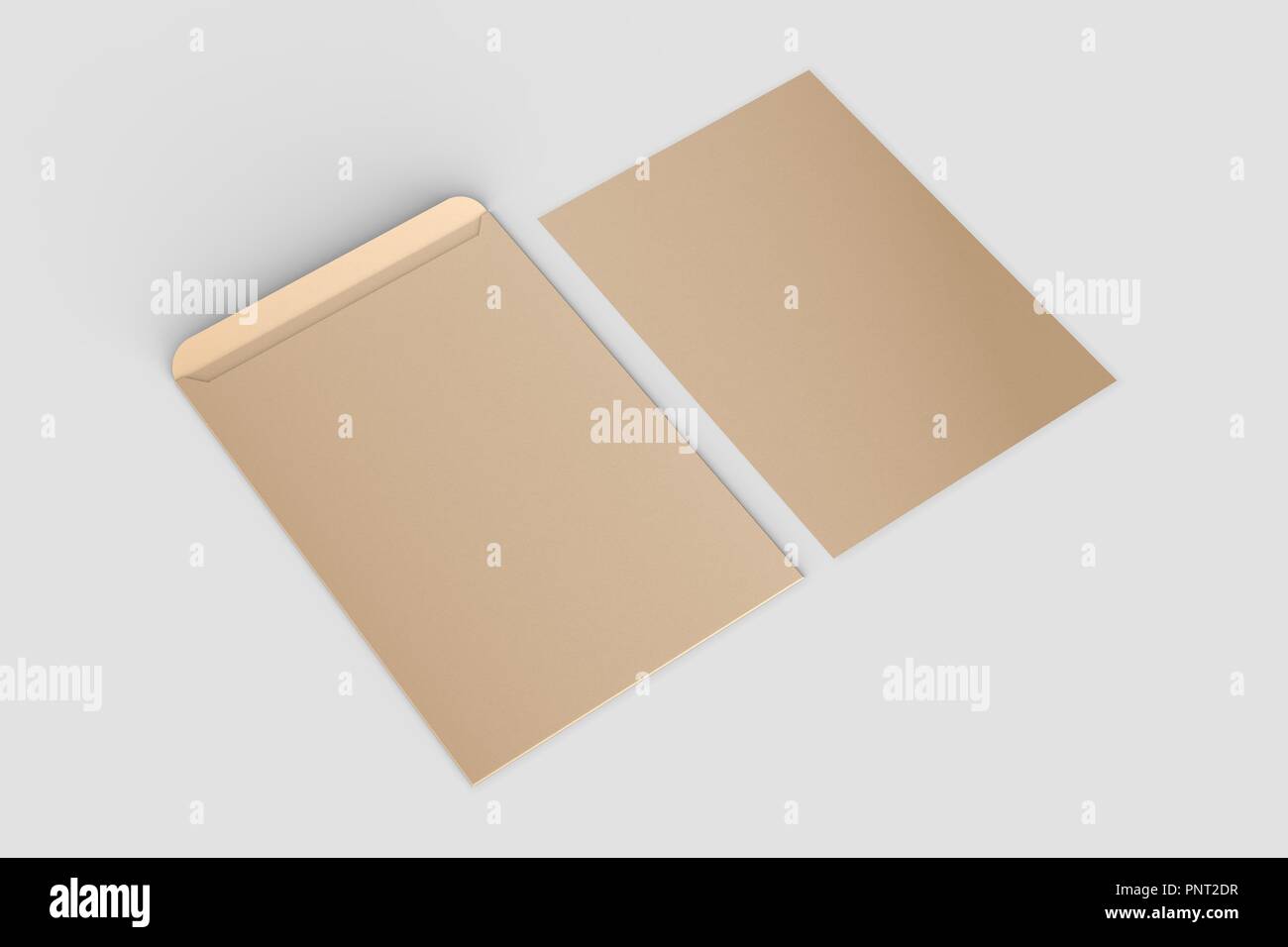 Download Recycled Paper C4 Envelope Mock Up Isolated On Soft Gray Background 3d Illustration Stock Photo Alamy