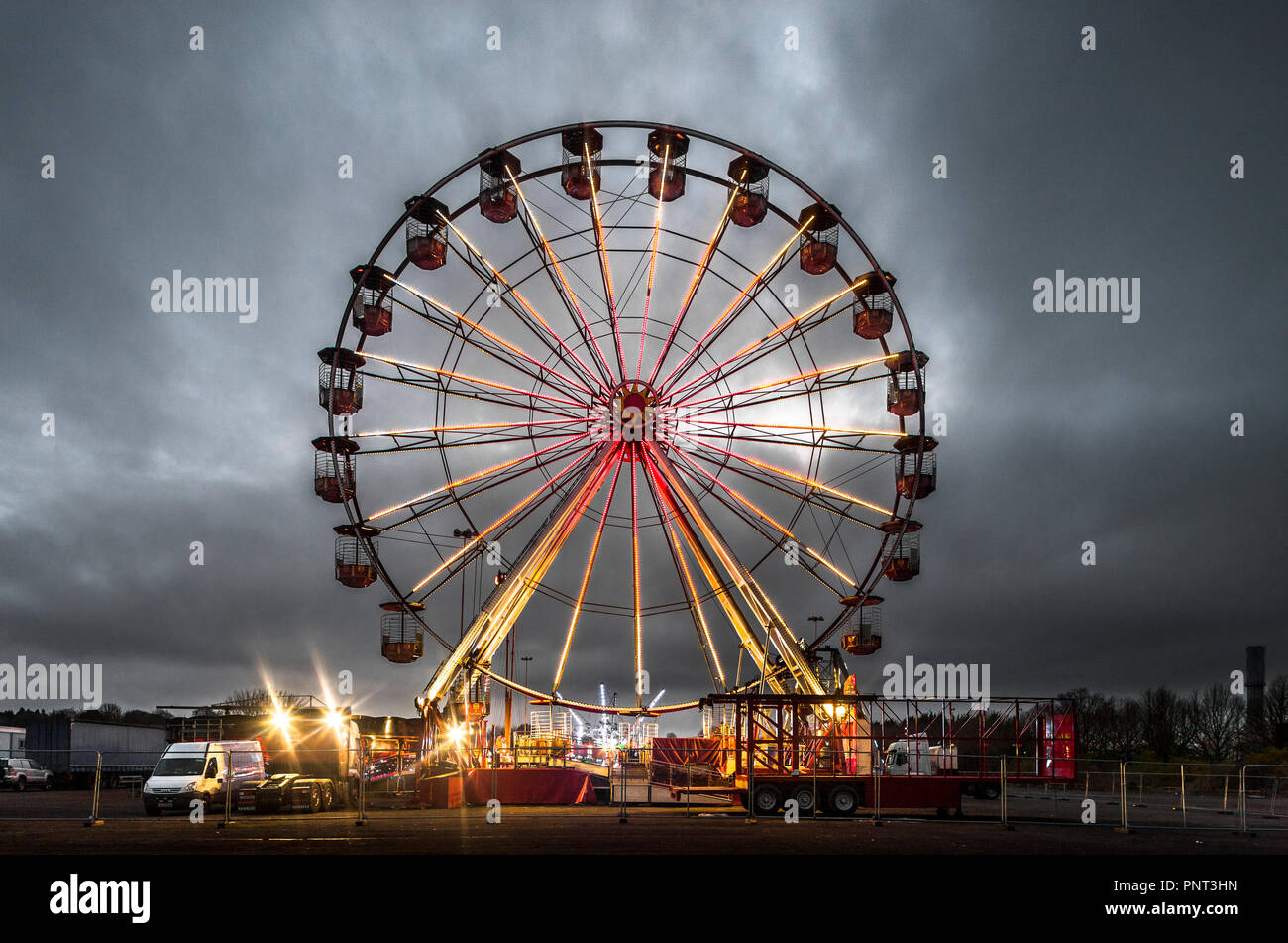Big wheel funfair ride hires stock photography and images Alamy