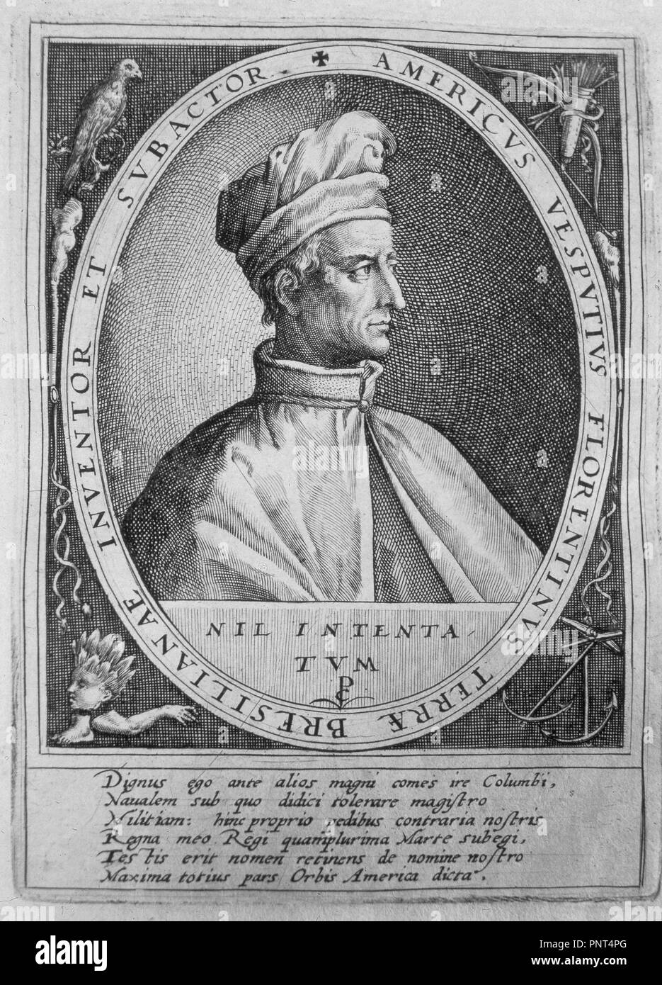 AMERICO VESPUCIO (1454/1512) NAVEGANTE FLORENTINO. Stock Photo