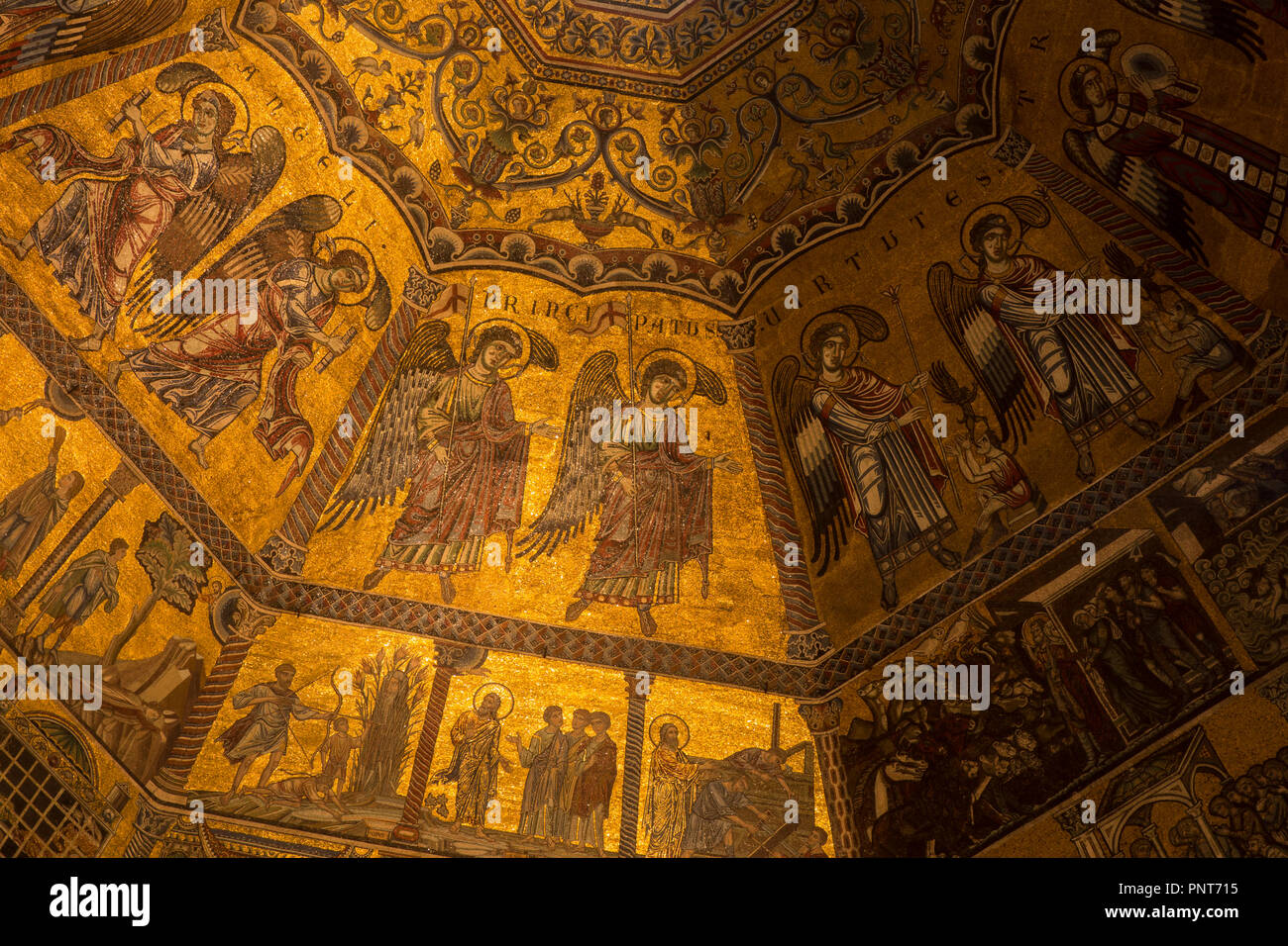 Baptistry ceiling (detail) in Florence, Italy Stock Photo