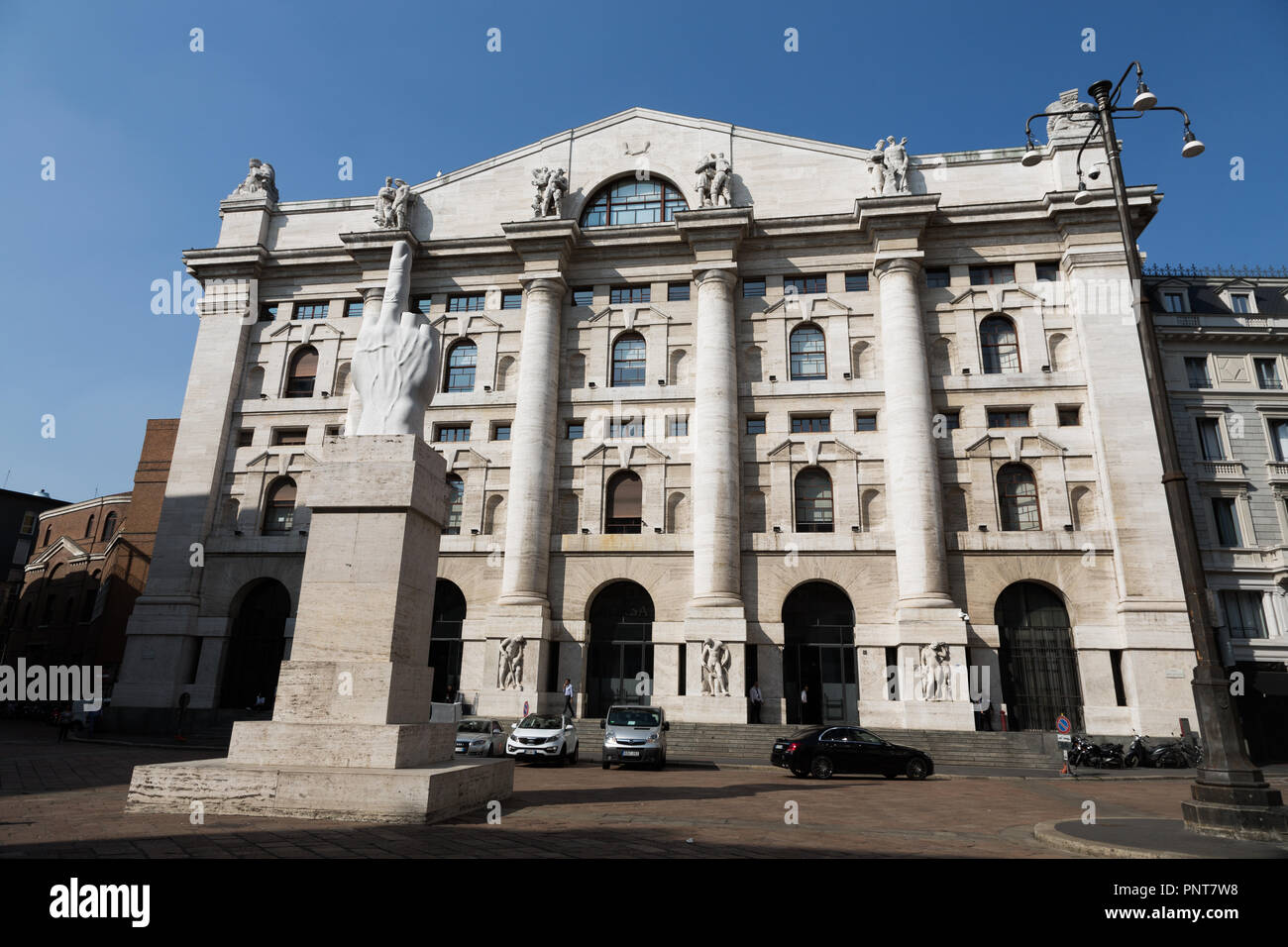 Milan, Italy - September 21, 2018​: Piazza affari borsa milano Stock Photo  - Alamy