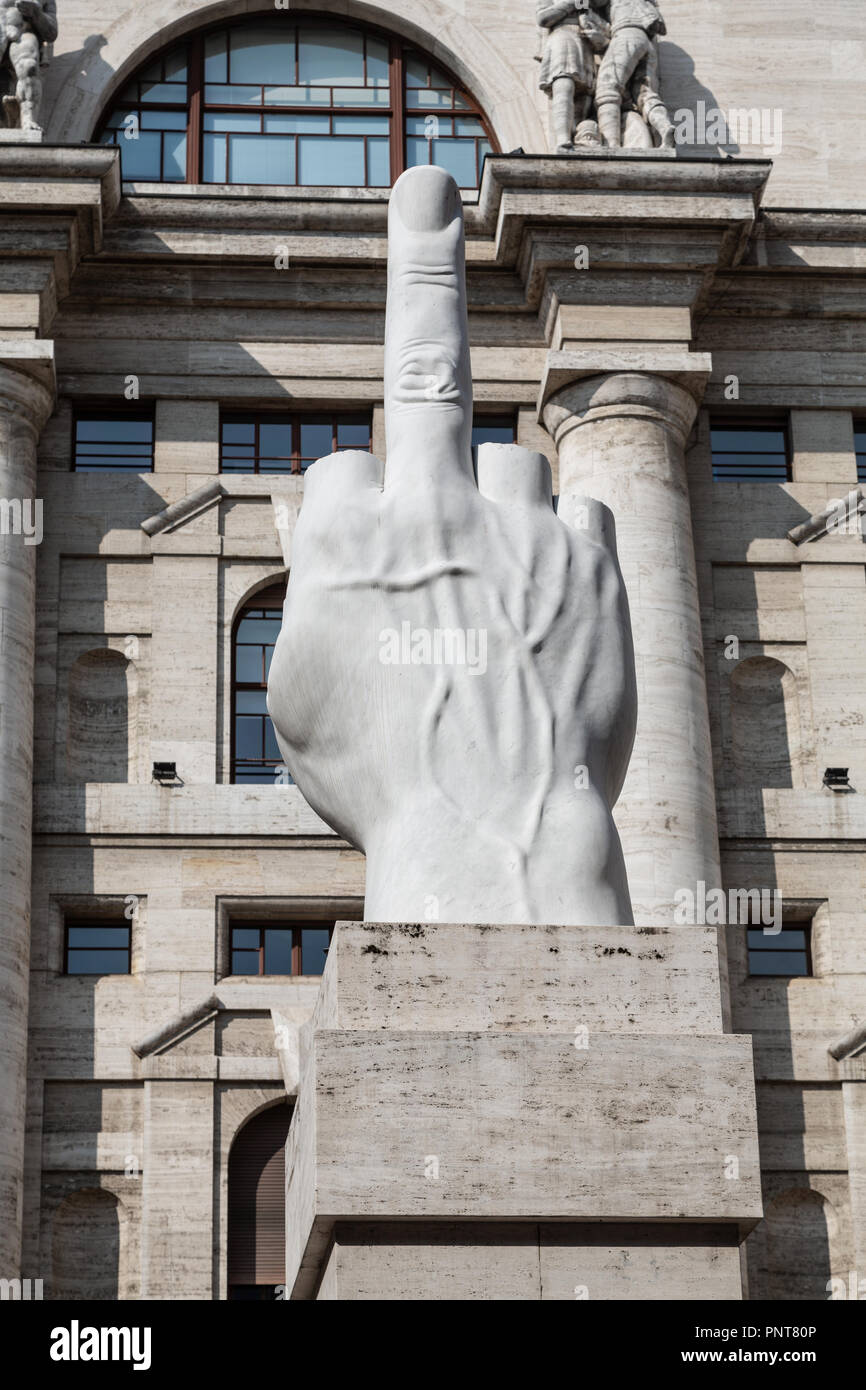 Milan, Italy - September 21, 2018​: Piazza affari borsa milano Stock Photo  - Alamy