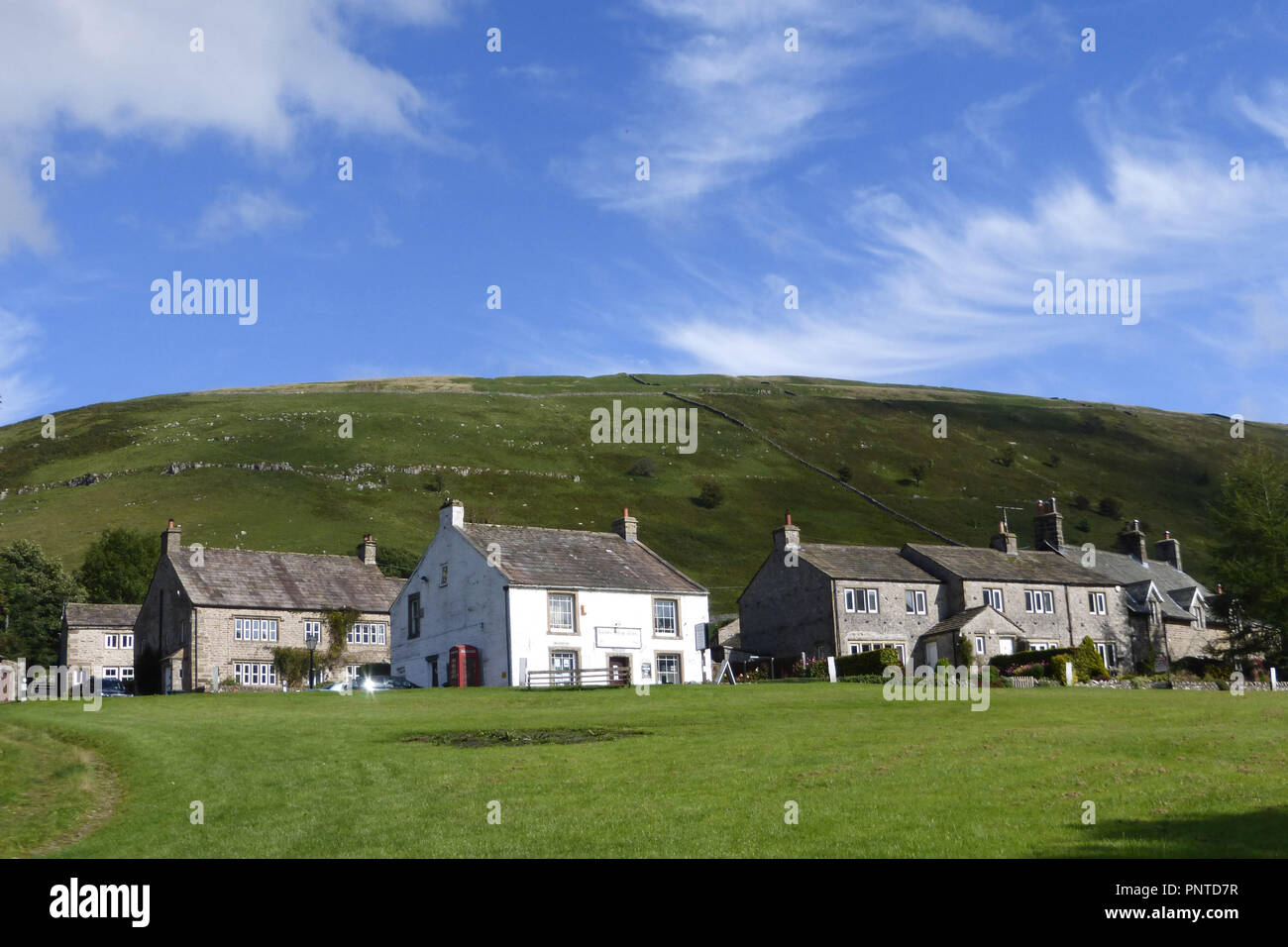The village of Buckden,in Wharfedale, Yorkshire Dales, with Buckden
