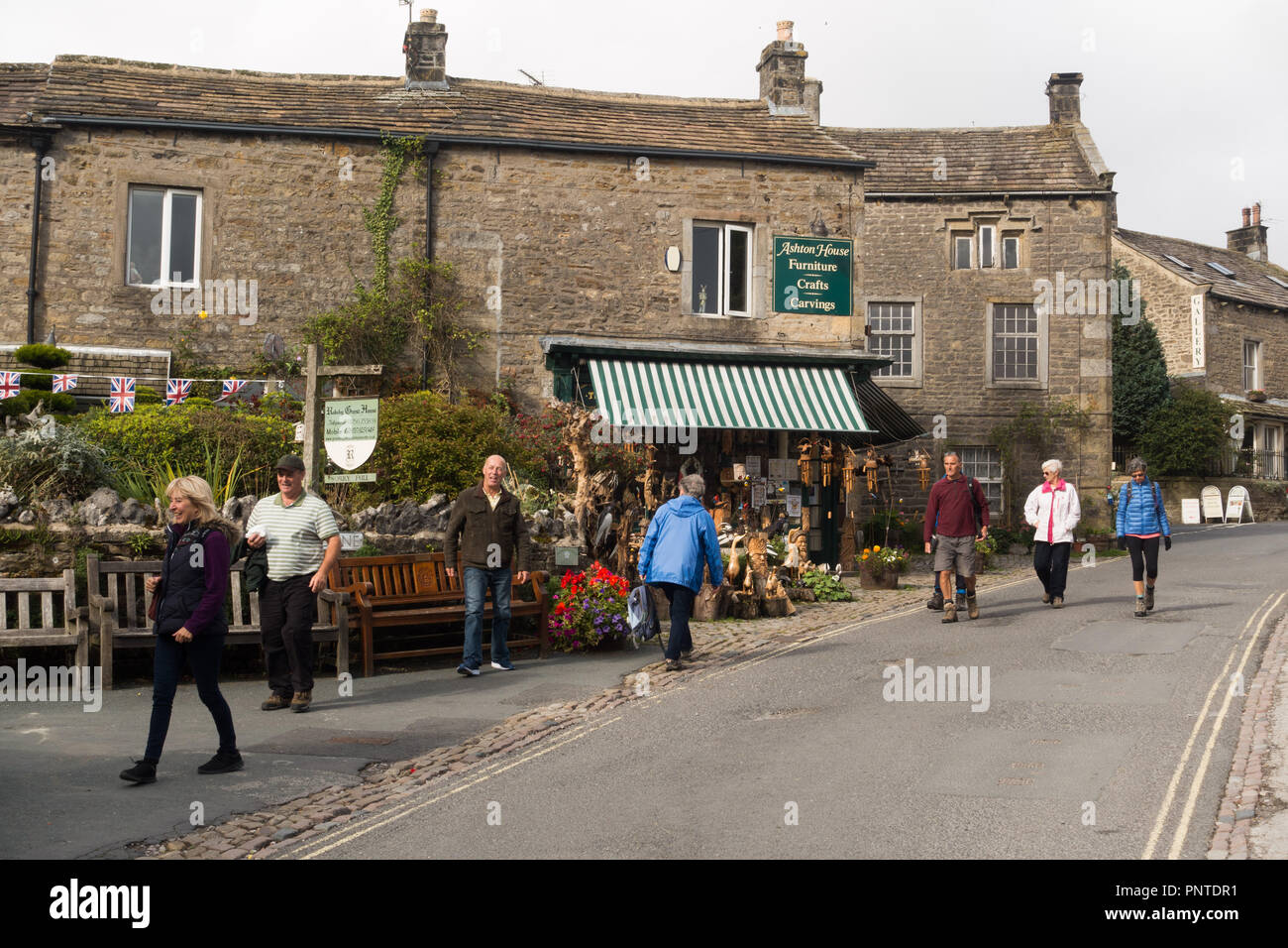 Village shop in Grassington, Wharfedale, Yorkshire Stock Photo