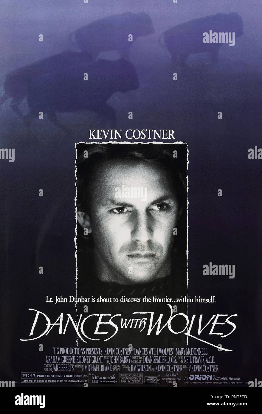 Original film title: DANCES WITH WOLVES. English title: DANCES WITH WOLVES. Year: 1990. Director: KEVIN COSTNER. Credit: ORION PICTURES / Album Stock Photo