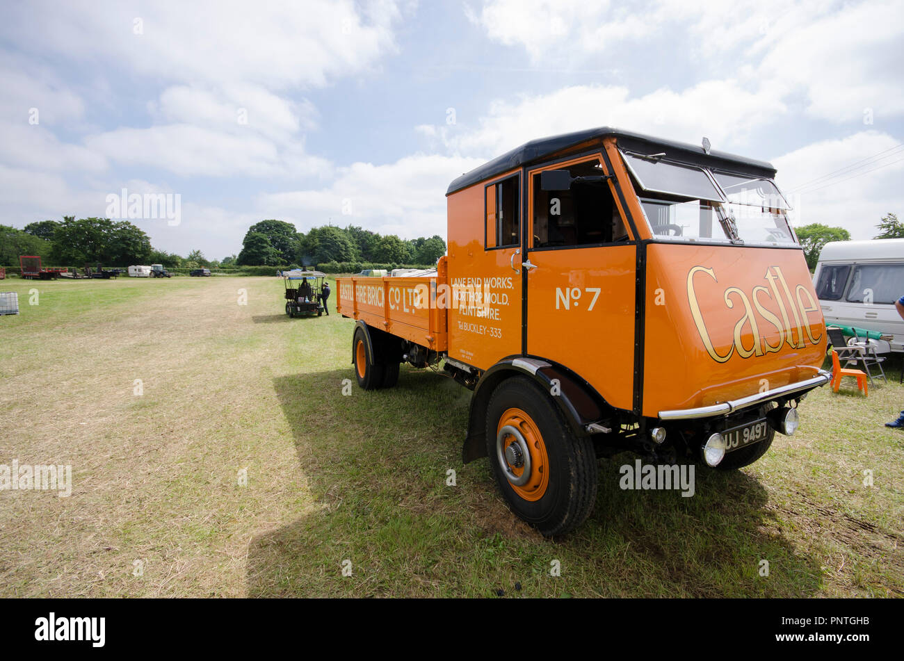 Steam Fayre Event in Hertfordshire, display of Tractors and Steam