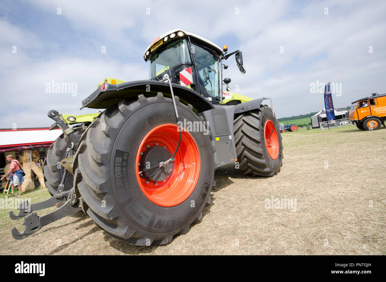 Steam Fayre Event in Hertfordshire, display of Tractors and Steam Engines held annually and open to Public viewing. Stock Photo