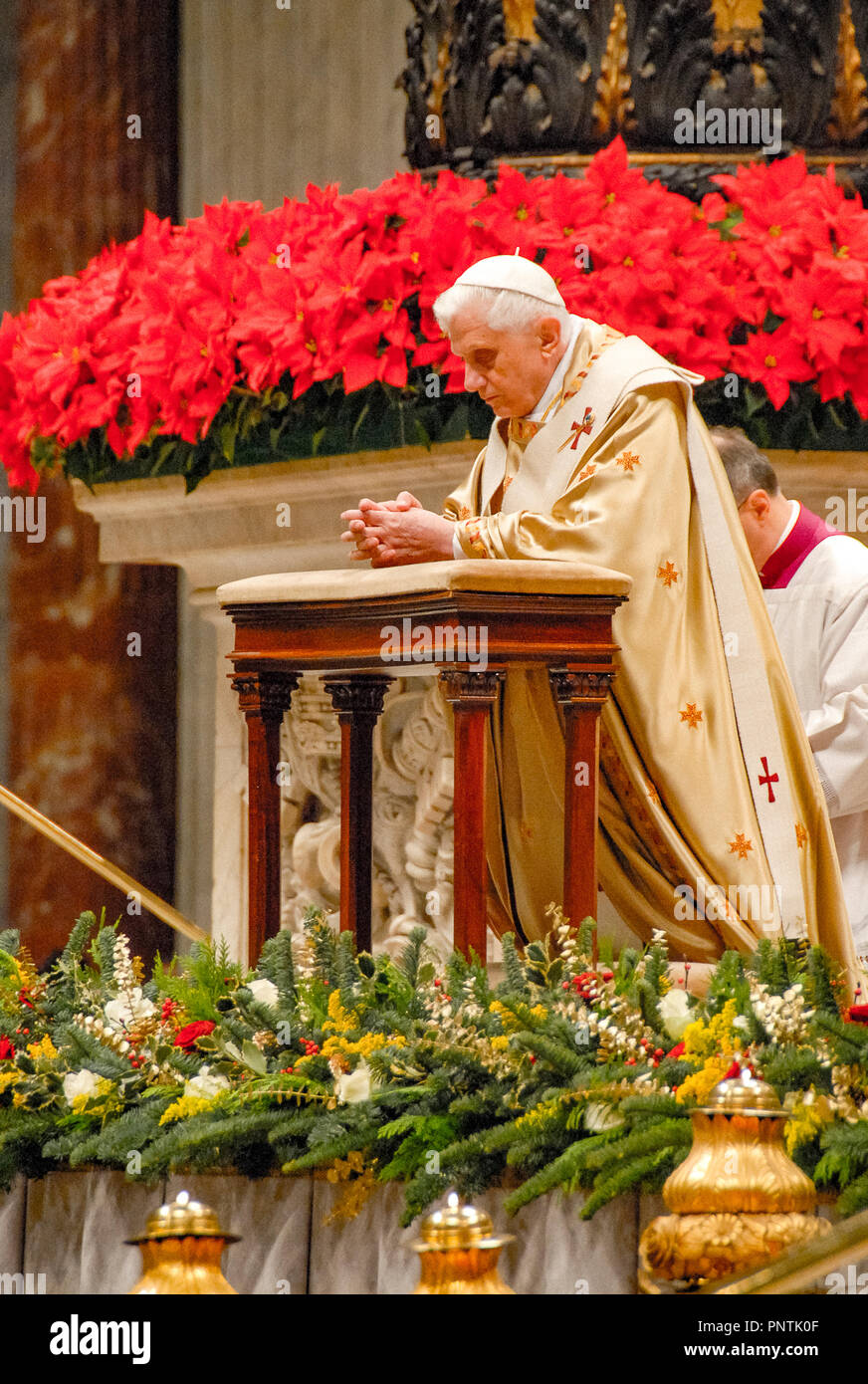 Pope Benedict XVI - Christmas 25/12/2016 Stock Photo