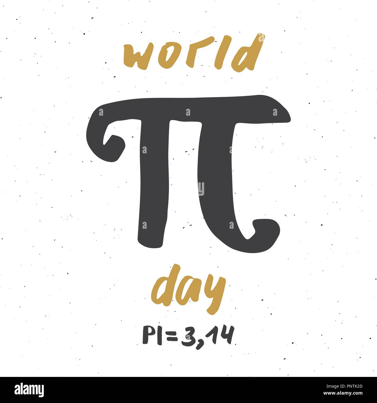 Pi symbol hand drawn icon, Grunge calligraphic mathematical sign