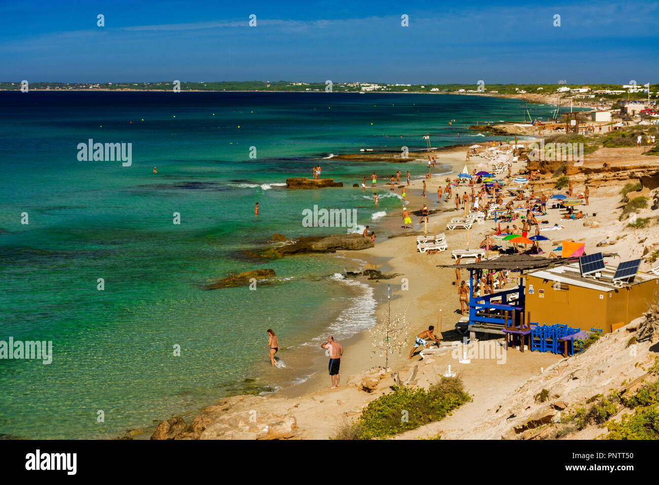 Blue Bar Formentera Stock Photos Blue Bar Formentera Stock