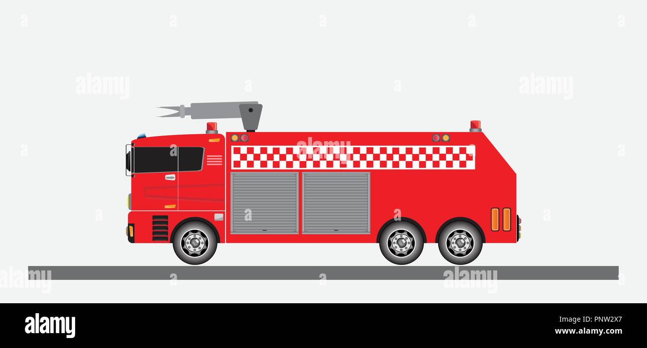 Airport Fire Truck Vector and Illustration Stock Vector Image & Art - Alamy