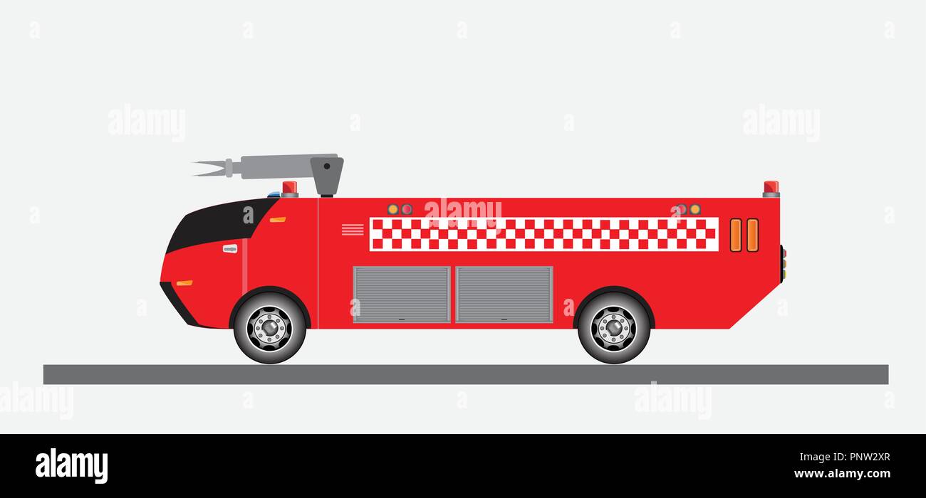 Airport Fire Truck Vector and Illustration Stock Vector Image & Art - Alamy