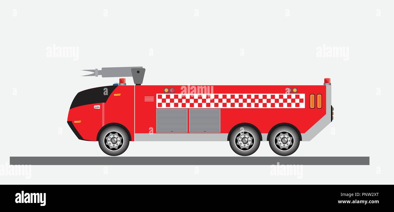 Airport Fire Truck Vector and Illustration Stock Vector Image & Art - Alamy