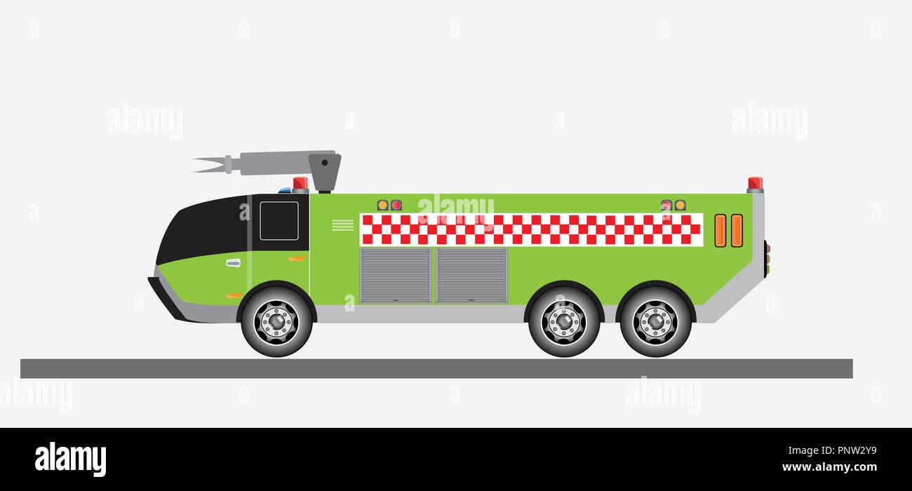 Airport Fire Truck Vector and Illustration Stock Vector Image & Art - Alamy