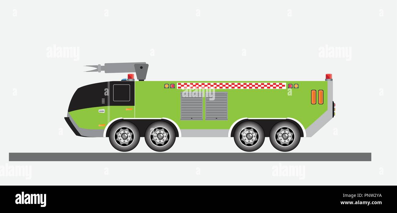 Airport Fire Truck Vector and Illustration Stock Vector Image & Art - Alamy