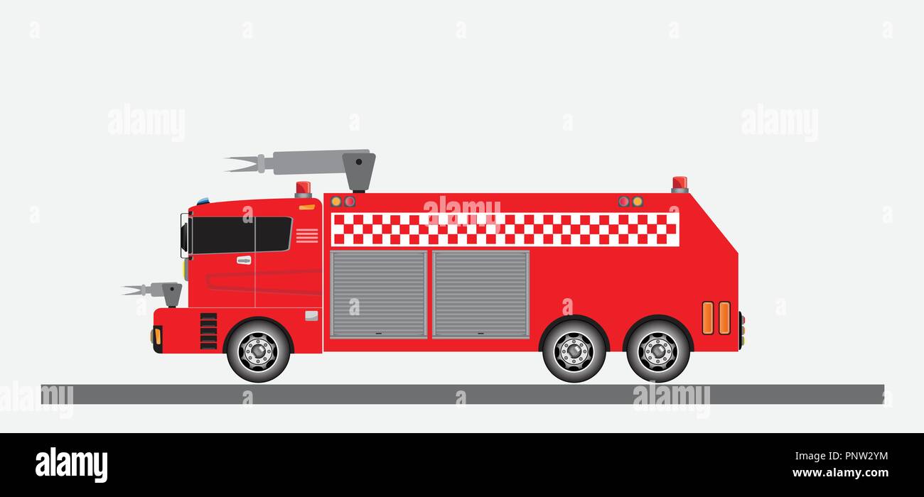 Airport Fire Truck Vector and Illustration Stock Vector Image & Art - Alamy