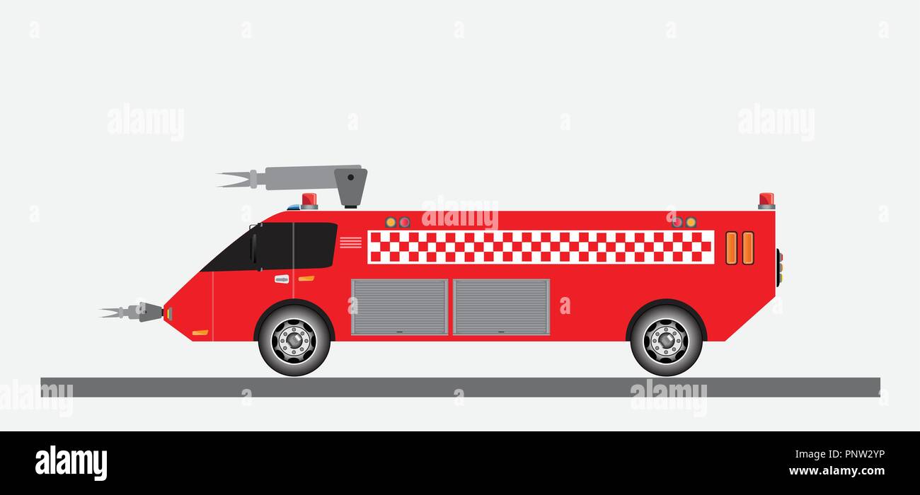 Airport Fire Truck Vector and Illustration Stock Vector Image & Art - Alamy