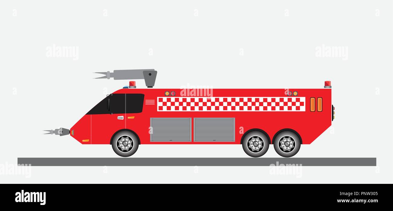 Airport Fire Truck Vector and Illustration Stock Vector Image & Art - Alamy