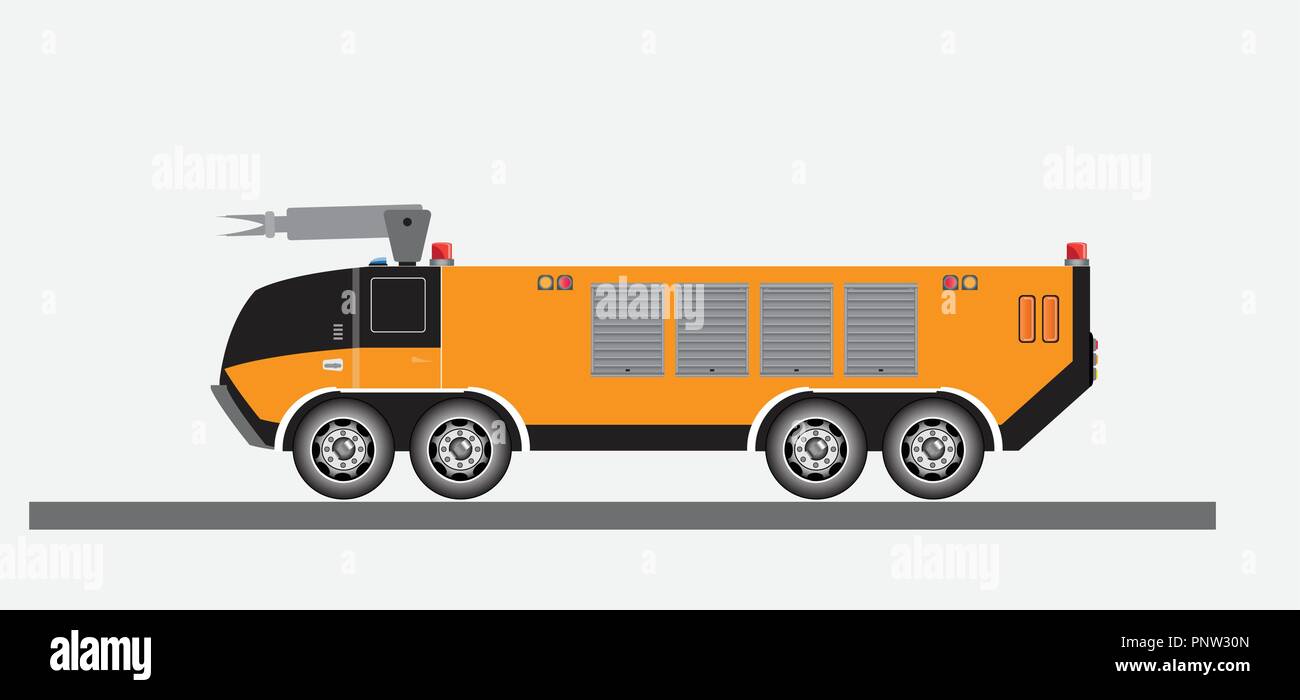 Airport Fire Truck Vector and Illustration Stock Vector Image & Art - Alamy