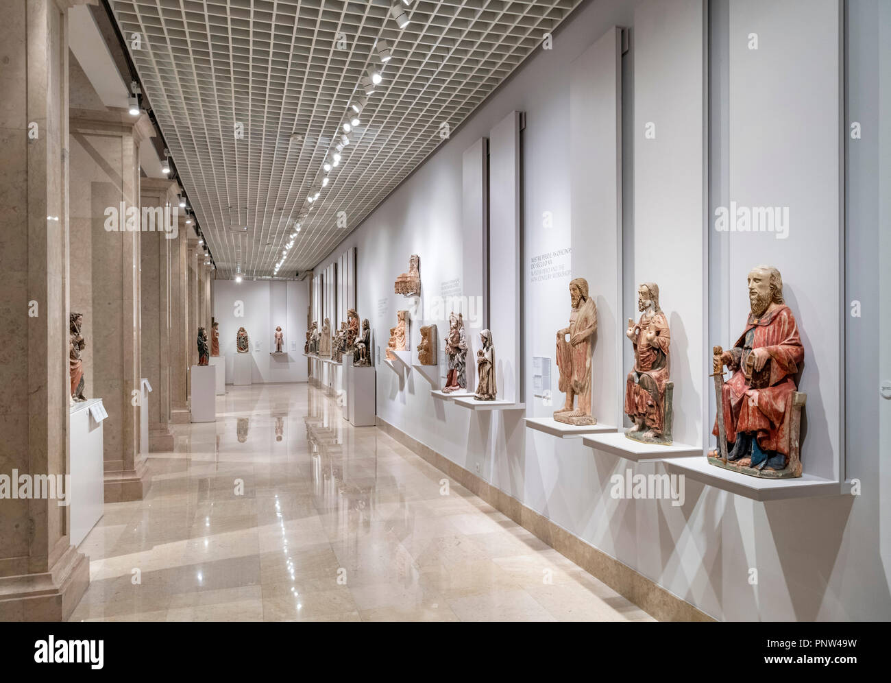 Gallery in the Museu Nacional de Arte Antiga (National Museum of Ancient Art) Lisbon, Portugal Stock Photo
