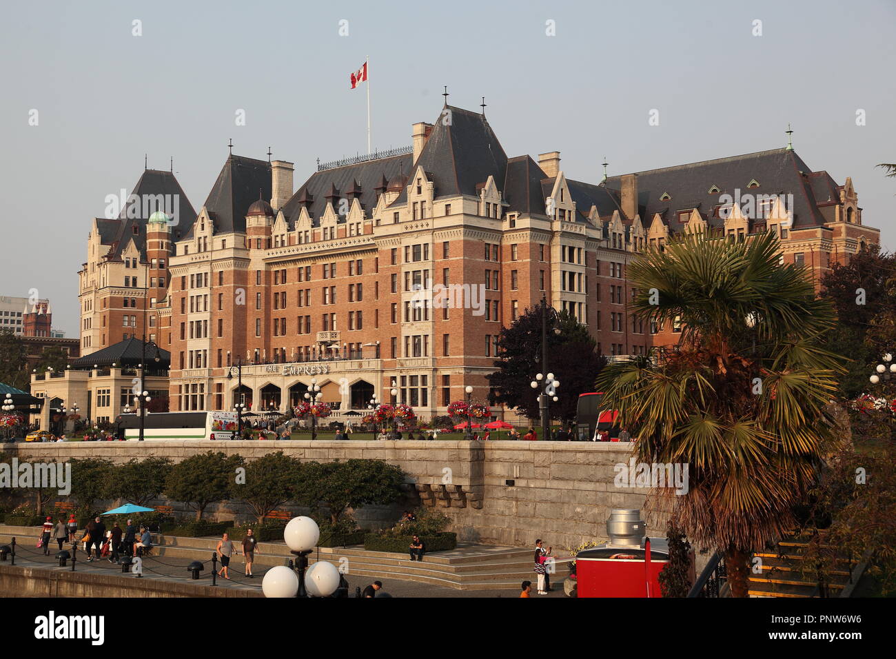 Fairmont Empress Hotel, Inner Harbour, Victoria,Vancouver Island, BC, Canada Stock Photo