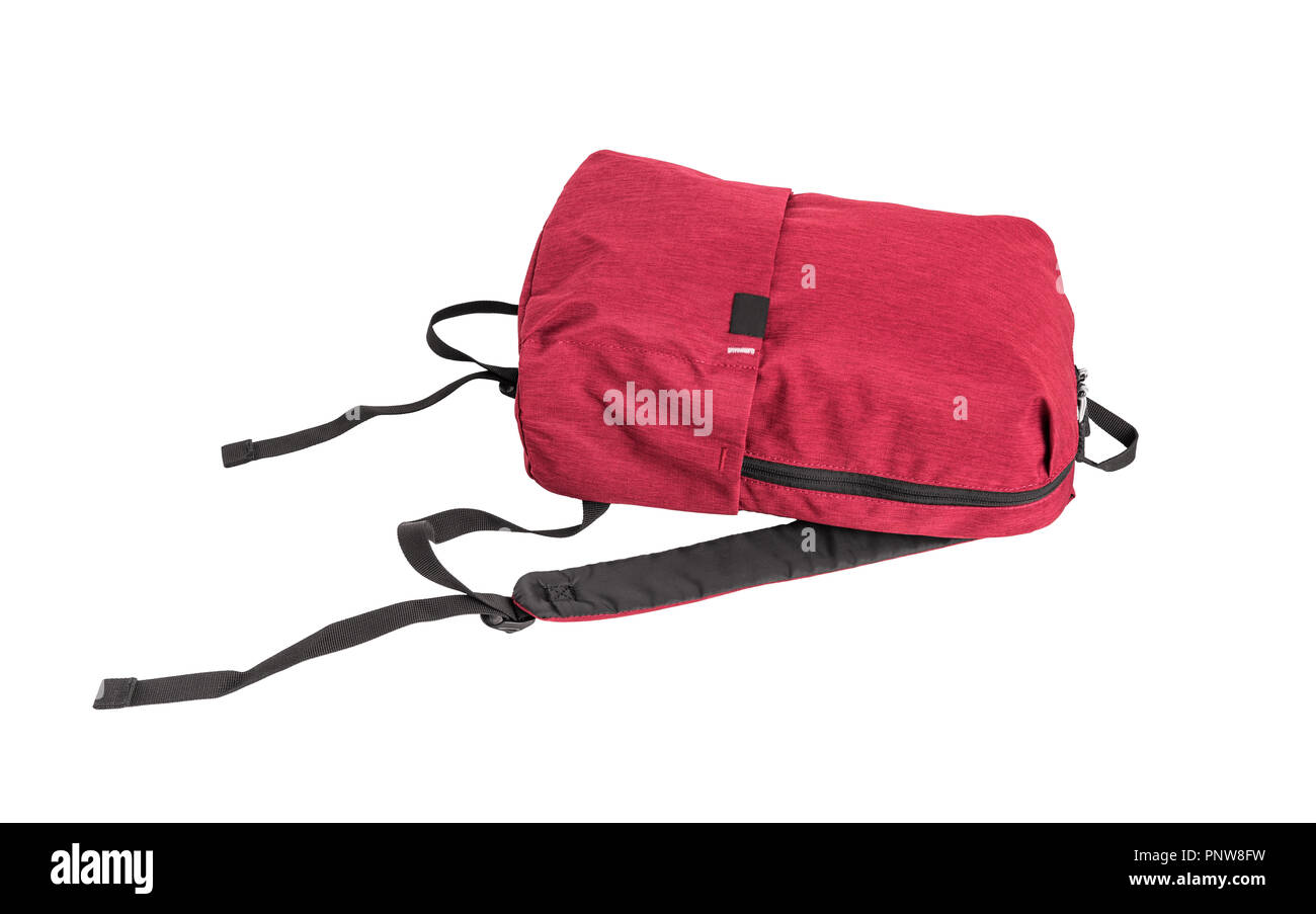Red backpack hi-res stock photography and images - Alamy