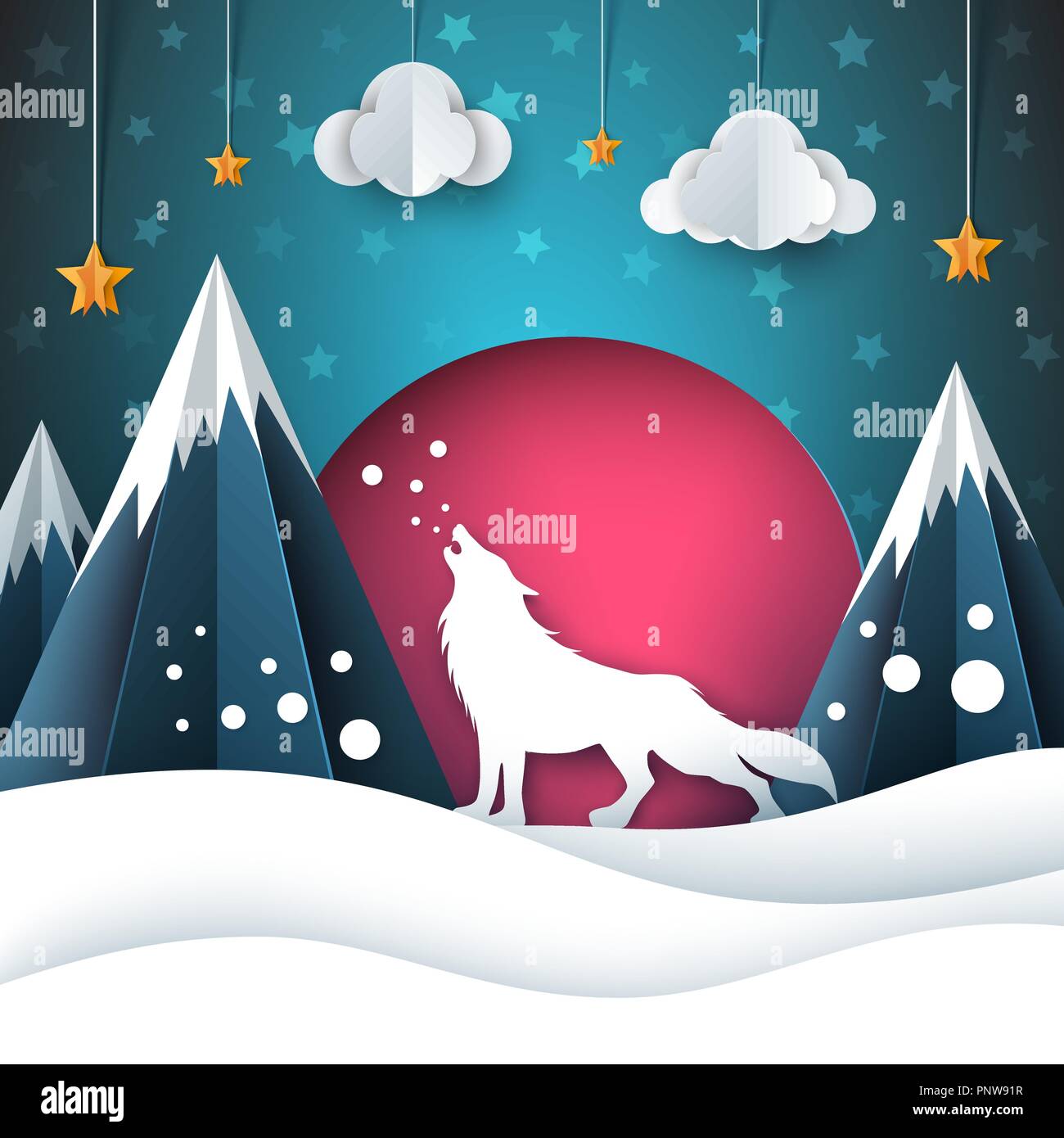 Cartoon Paper Landscape Wolf Illustration Merry Christmas Stock Vector Image Art Alamy Cartoon Paper Landscape Wolf Illustration Merry Christmas Stock Vector Image Art Alamy