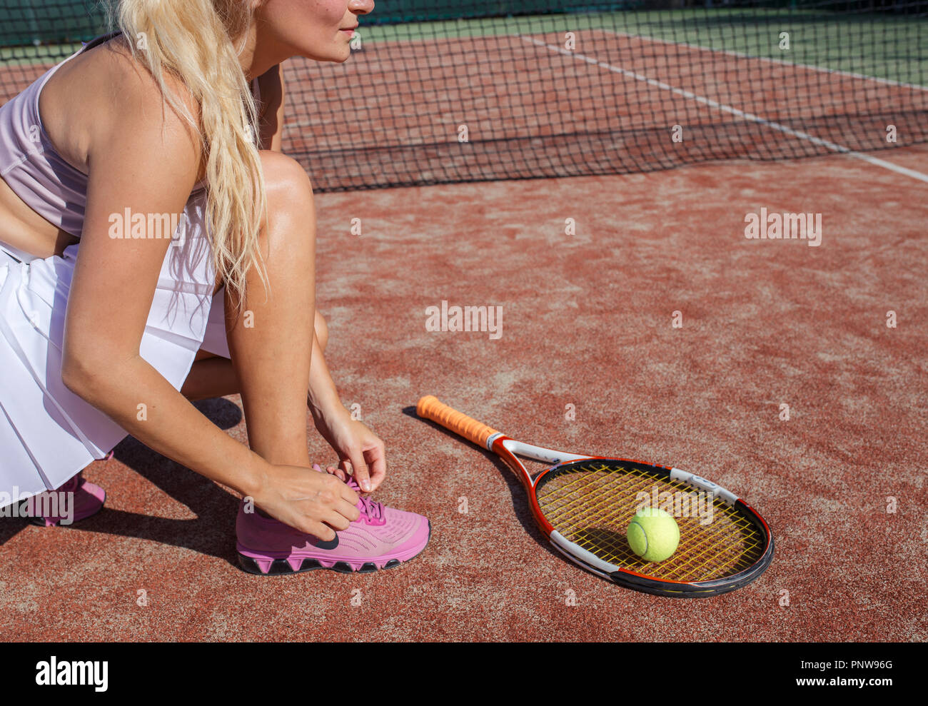 Tennis Player Legs High Resolution Stock Photography and Images Alamy