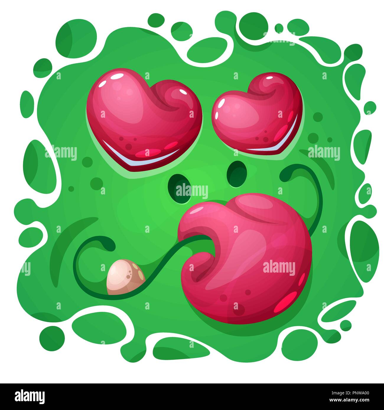  Cute, love monster character. Halloween illustration Stock Vector Image Motiv 