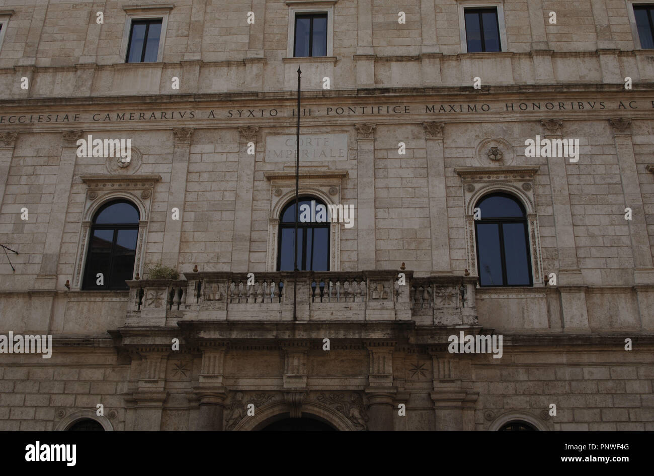 Italy. Rome. Palace of the Chancellery. Renaissence palace built ...