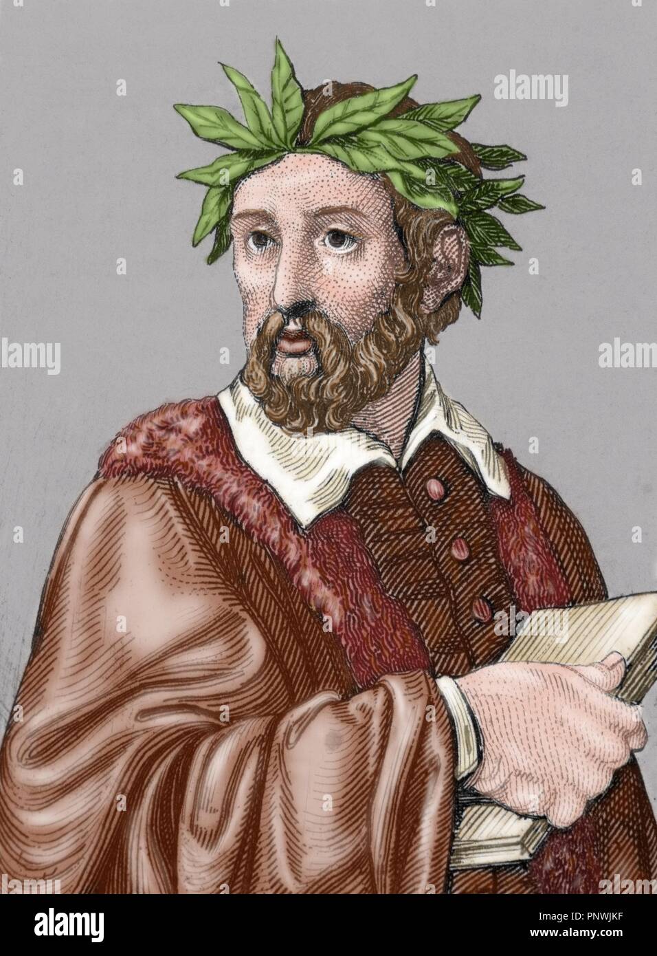 Portrait torquato tasso 1544 1595 hires stock photography and images