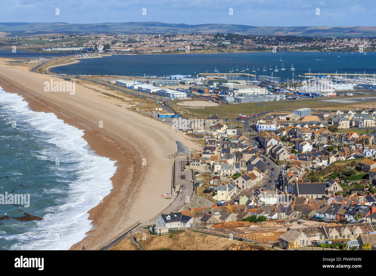 Chesil Beach, Weymouth and Portland, Dorset, England, UK