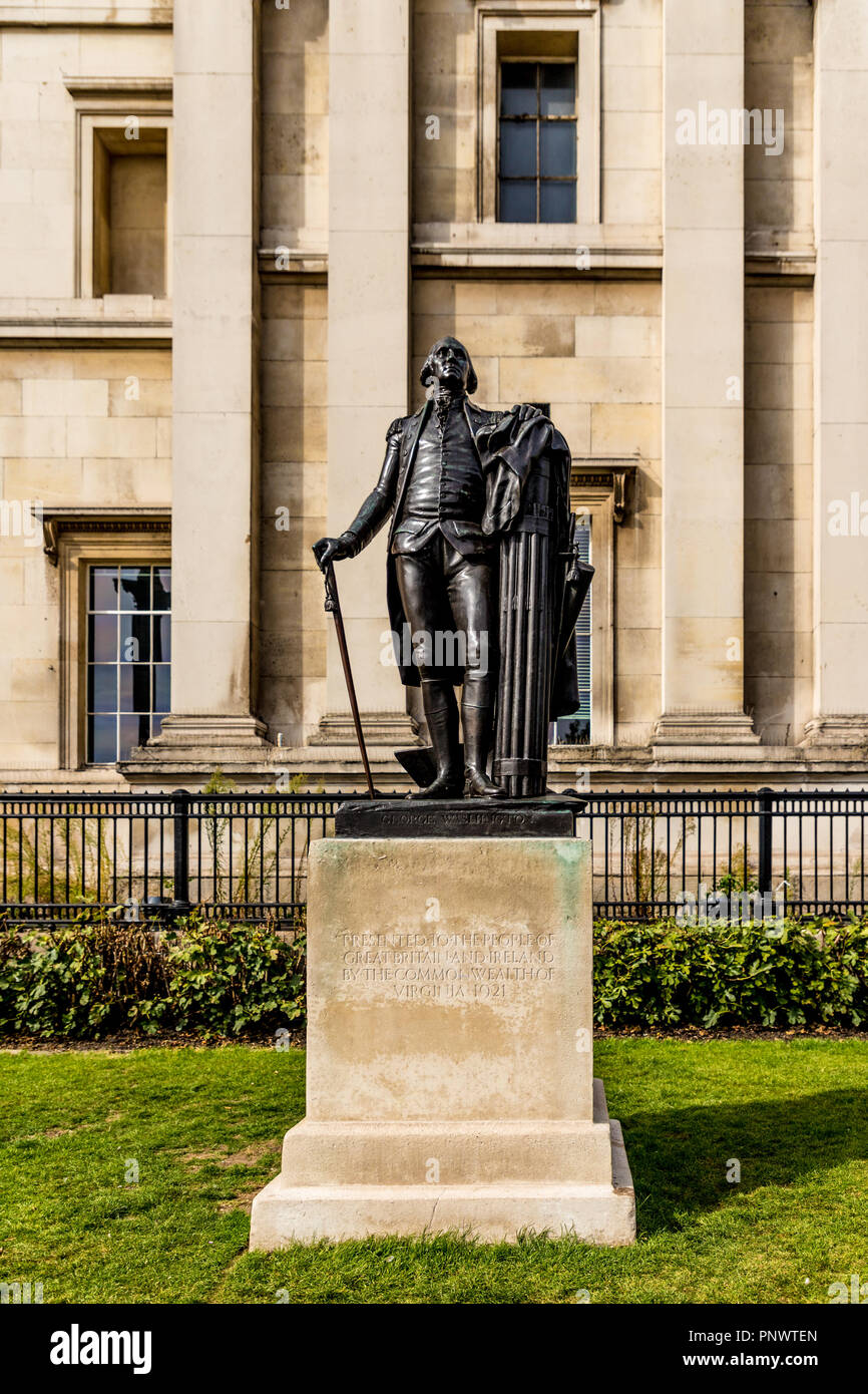 washington statue trafalgar square hires stock photography and